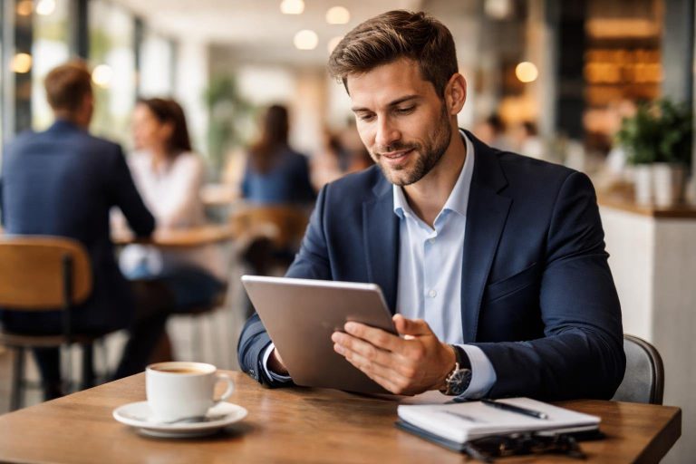 professionnel-cafe-tablette-ambiance-contemporaine