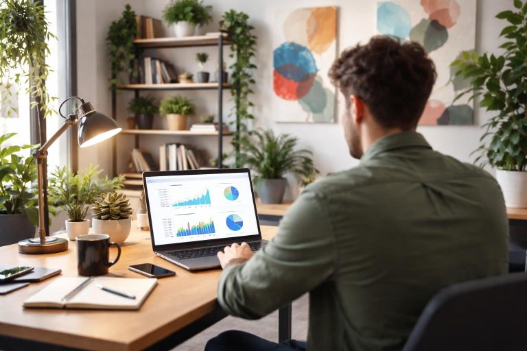 espace-travail-moderne-jeune-entrepreneur