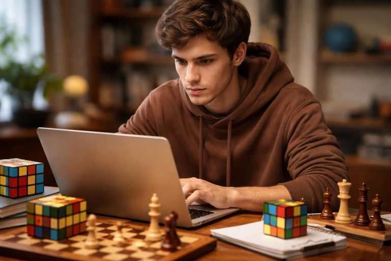 jeune-adulte-ordinateur-cubes-echecs